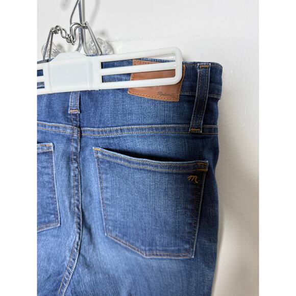 Madewell 10" High-Rise Skinny Raw Hem Denim Button Fly Jeans Women's 28 - Picture 6 of 12